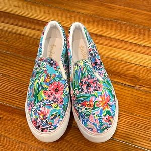 Lilly Pulitzer Julie Slip-On Sneakers Shoes Size 8.5